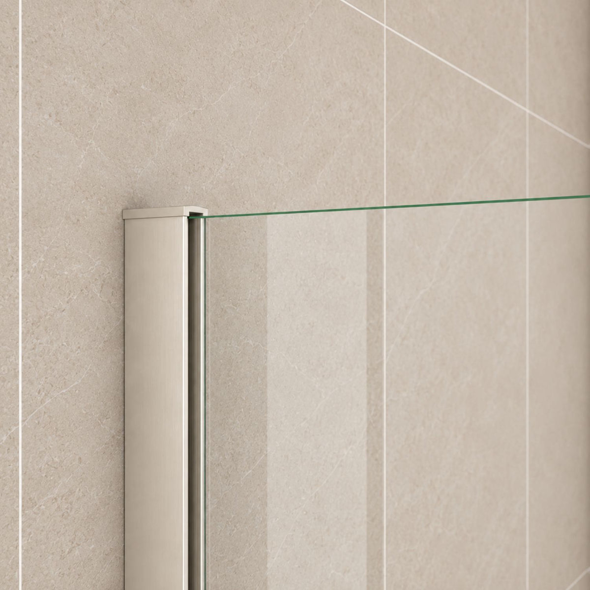 NAKU PURE PRO – detail stenového profilu pevnej vaňovej zásteny