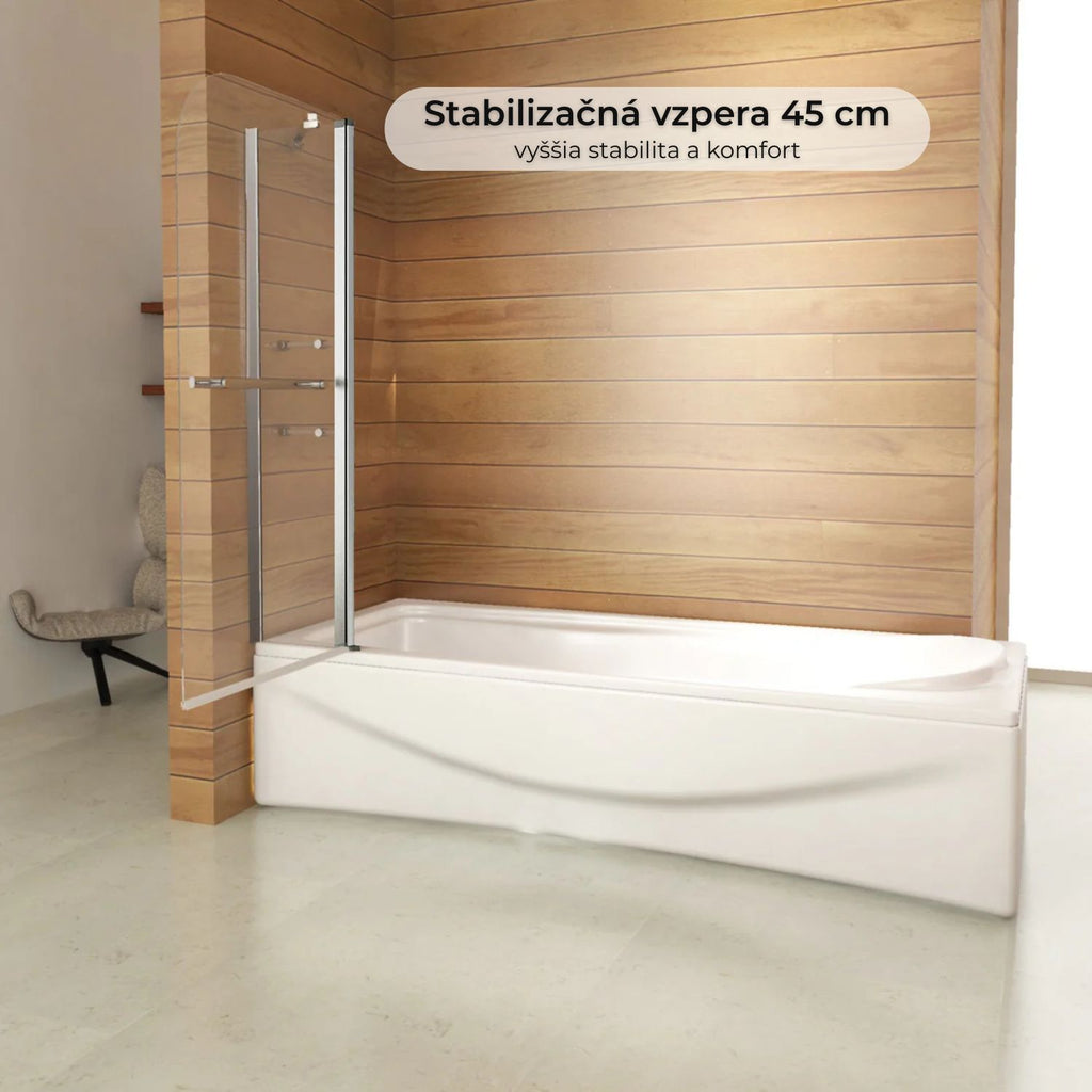 Stabilizačná vzpera 45 cm pre vaňovú zástenu – vyššia stabilita a komfort pri používaní