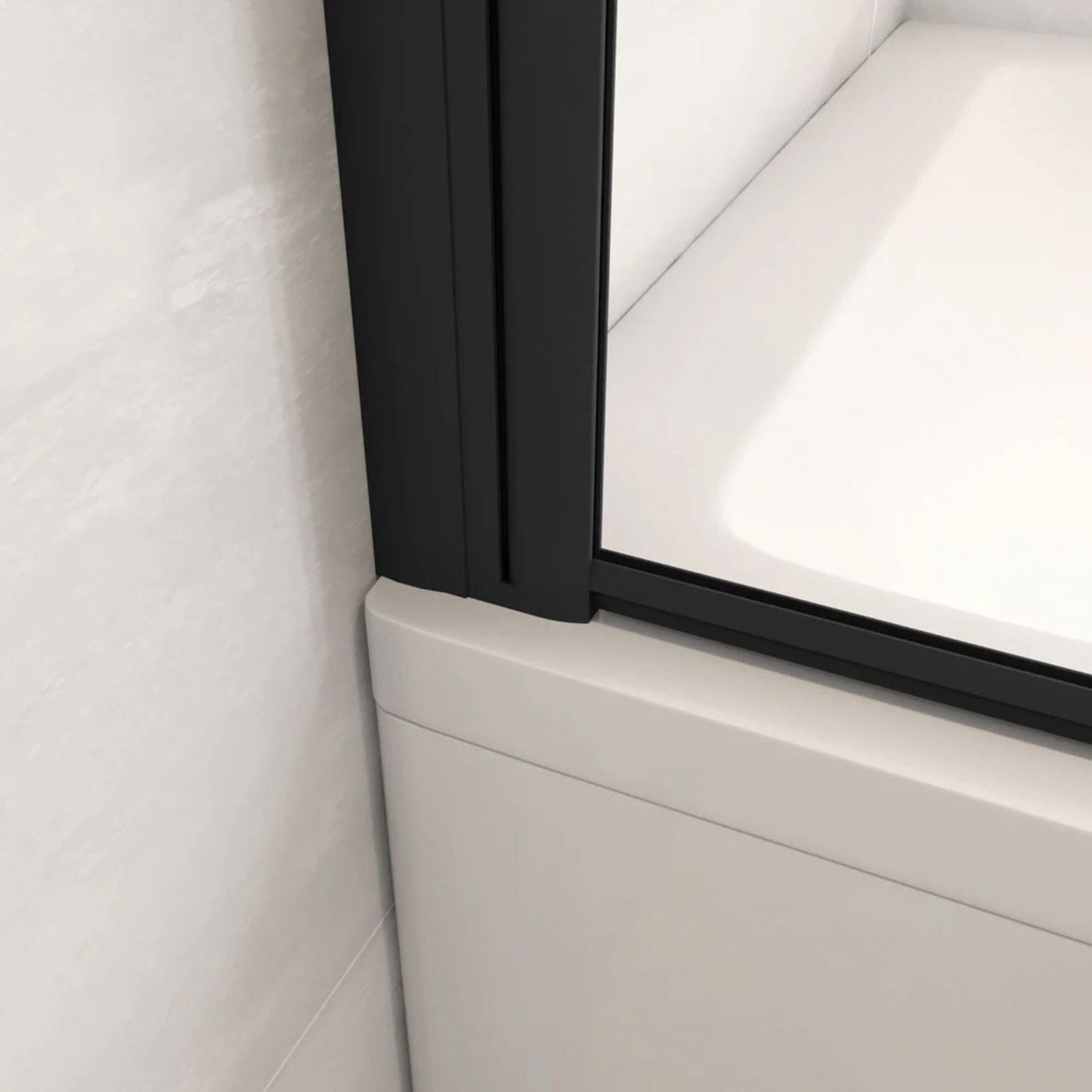 detail spodného profilu vaňovej zásteny