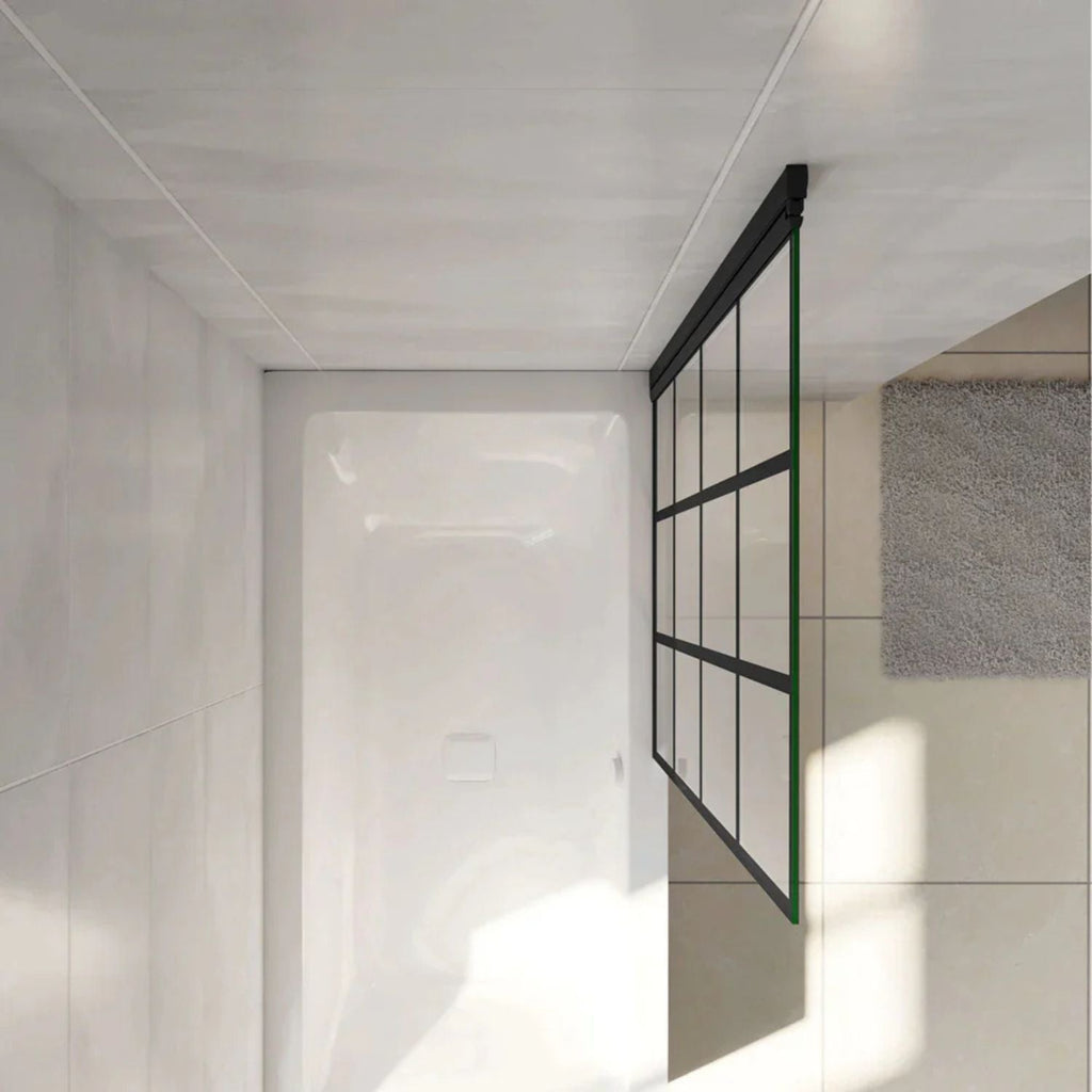 Detail 6 mm ESG skla vaňovej zásteny – hrana a hrúbka skla
