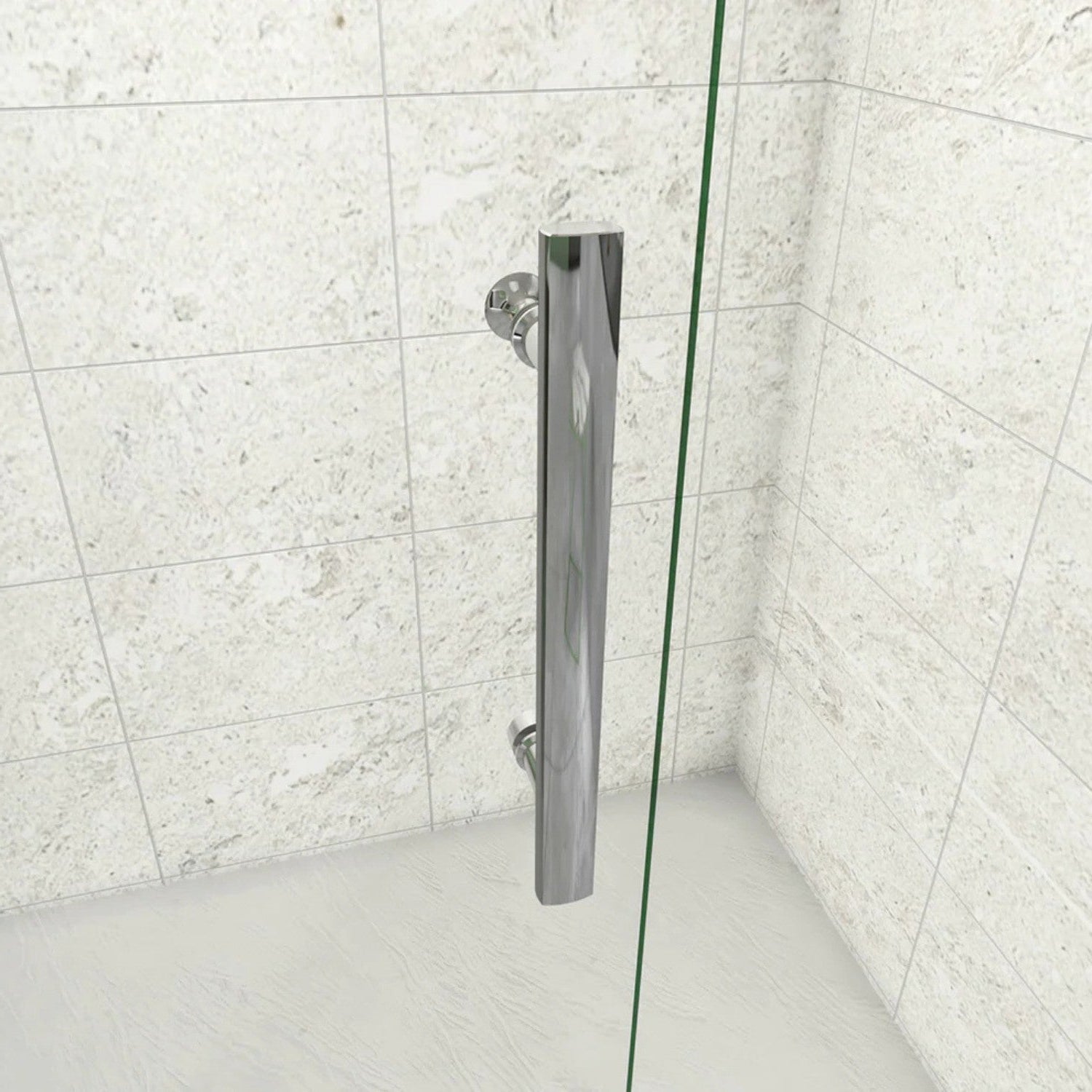 Detail madla walk-in sprchovej zásteny 6 mm chróm NAKU